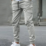 SLIM CARGO TROUSERS FOR MEN