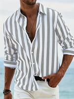 STRIPED SUMMER SHIRT FOR MEN
