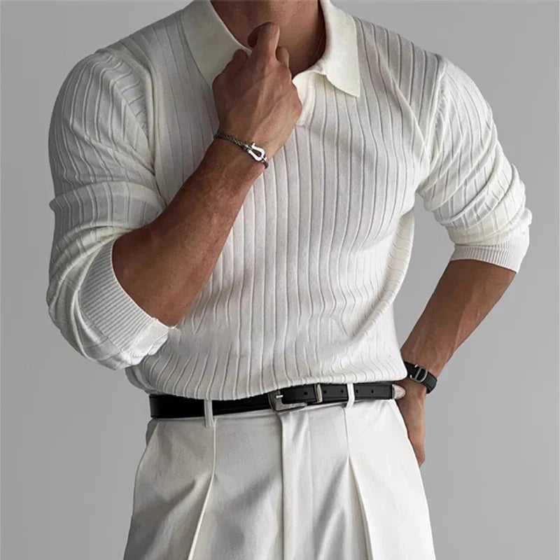Polo Hadley — côtelé en maille