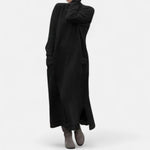 Claudine | Robe longue en maille à col montant et poches