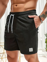 CORDUROY DRAWSTRING SHORTS FOR MEN