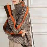 Éléonore — Col roulé Luxe en Chevron
