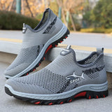 MESH SLIP-ON SNEAKERS FOR MEN