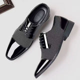 PATENT CAP TOE OXFORD FOR MEN