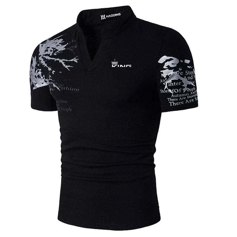 BOLD GRAPHIC POLO SHIRT FOR MEN
