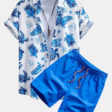 Ensemble — chemise à imprimé tortues & short de bain