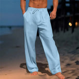 LINEN STRAIGHT TROUSERS FOR MEN