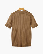 TEXTURED COTTON POLO FOR MEN