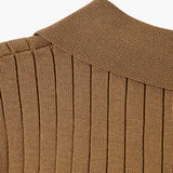 TEXTURED COTTON POLO FOR MEN