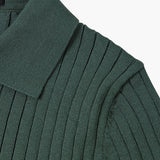 TEXTURED COTTON POLO FOR MEN