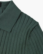 TEXTURED COTTON POLO FOR MEN