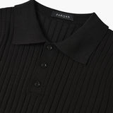 TEXTURED COTTON POLO FOR MEN