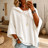 Élodie | Pull poncho à capuche
