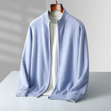 ZIPPERED KNIT CARDIGAN FOR MEN