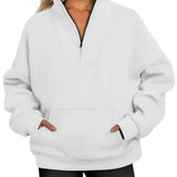 Carole | Sweat zippé à col montant