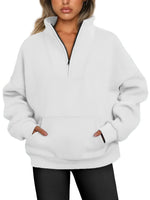 Carole | Sweat zippé à col montant
