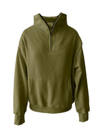 Carole | Sweat zippé à col montant