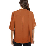 Angèle | Blouse élégante au tombé fluide