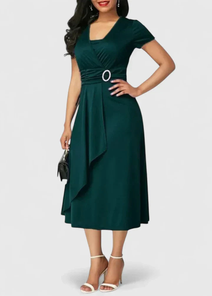 Zhyrelle — Robe Midi Élégante