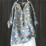 Nadège | Blouse vintage fleurie au tombé fluide