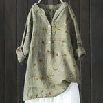 Nadège | Blouse vintage fleurie au tombé fluide