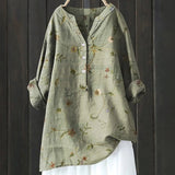 Nadège | Blouse vintage fleurie au tombé fluide