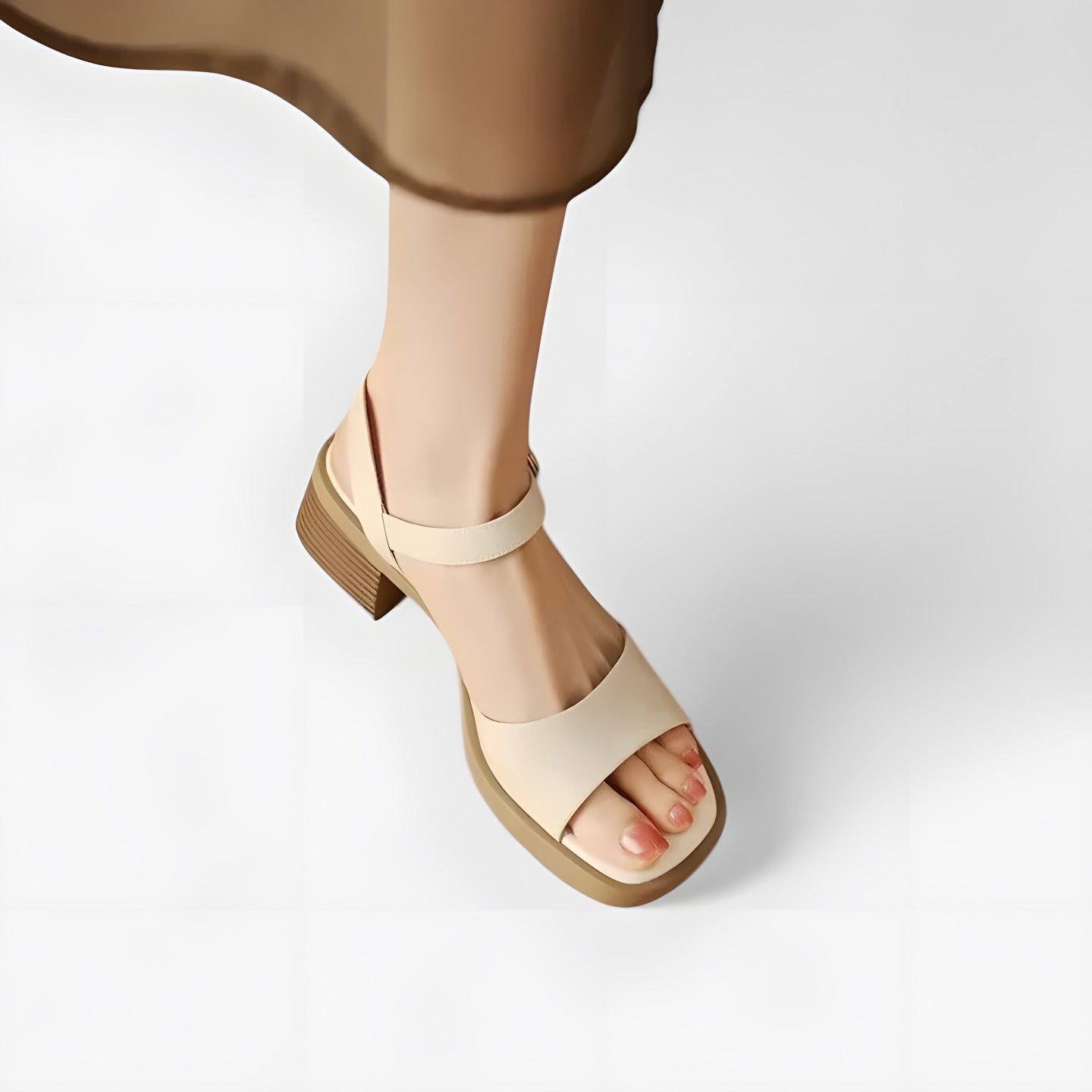 Clarisse | Sandales femme élégantes Blanc crème