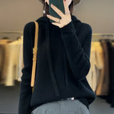 Laure | Pull à capuche en maille douce