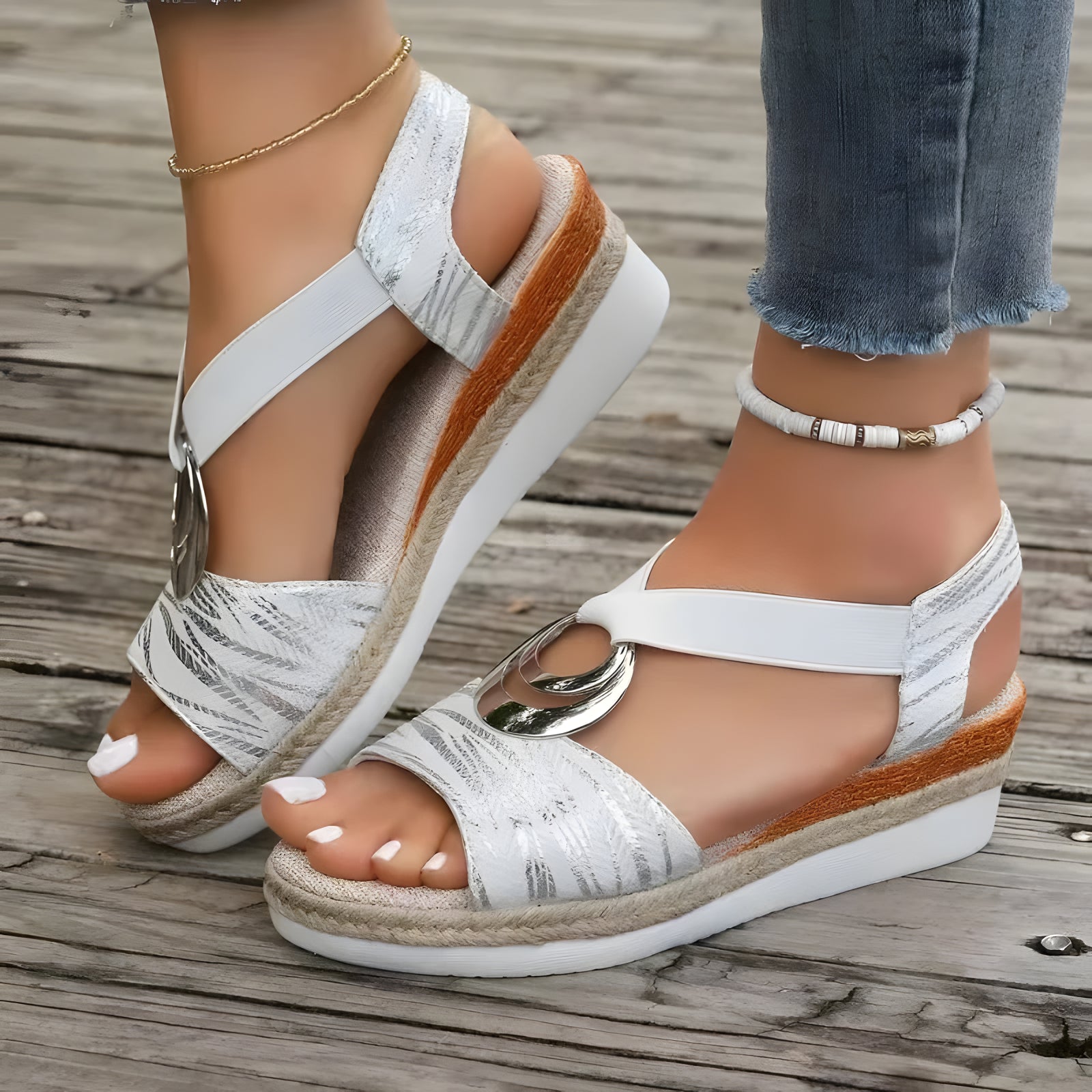 Emmie | Sandales orthopédiques femme élégantes Blanc