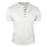 HENLEY NECK T-SHIRT FOR MEN