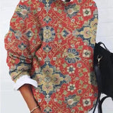 Denise | Pull ample à imprimé animalier