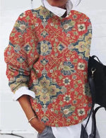 Denise | Pull ample à imprimé animalier