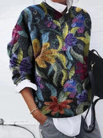 Denise | Pull ample à imprimé animalier