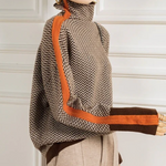 Éléonore — Col roulé Luxe en Chevron