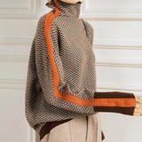 Éléonore — Col roulé Luxe en Chevron