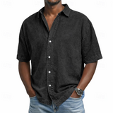 ACID WASH COTTON SHIRT FOR MEN