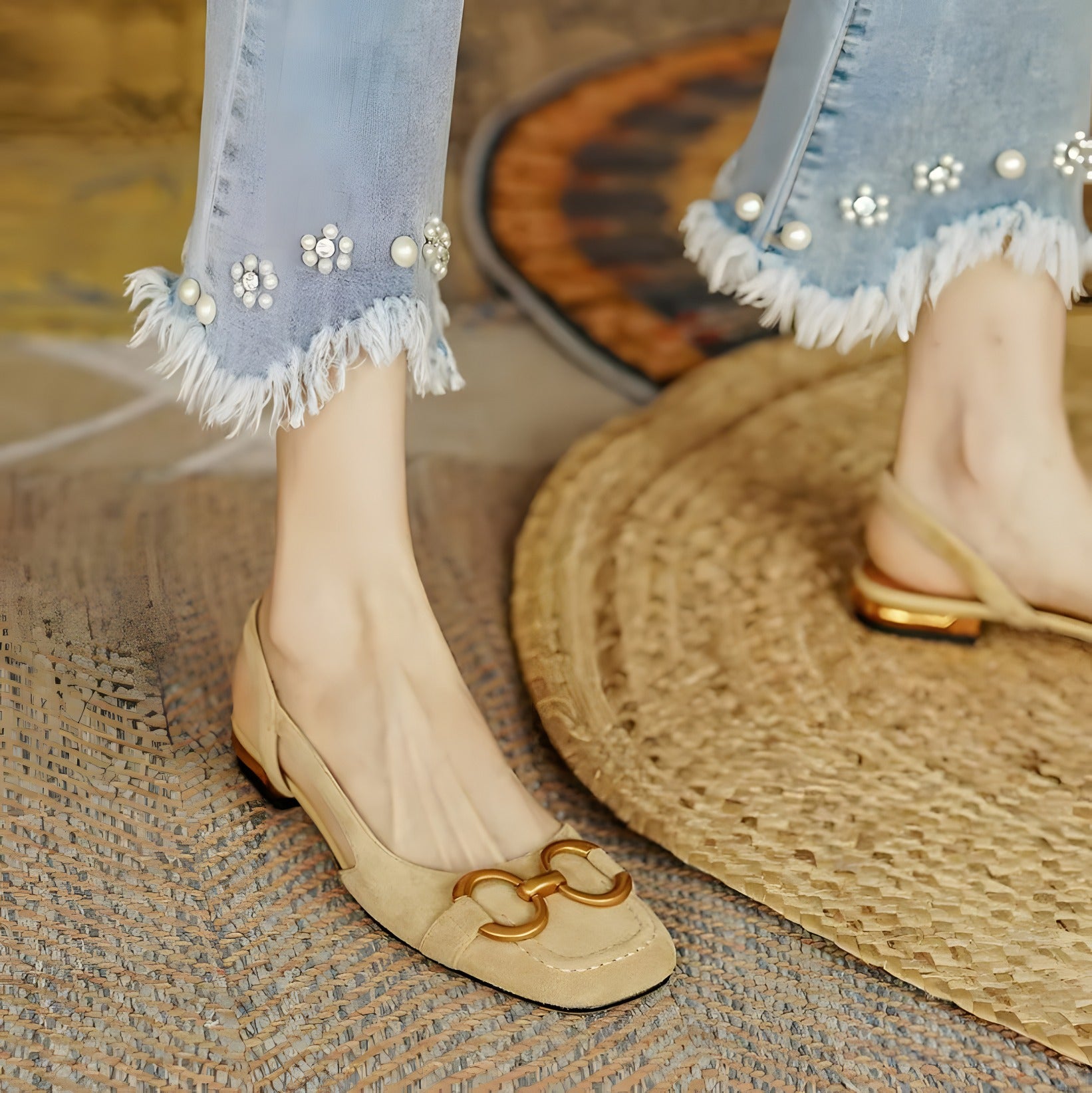 Cassandre | Sandales femme de confort stylées Kaki