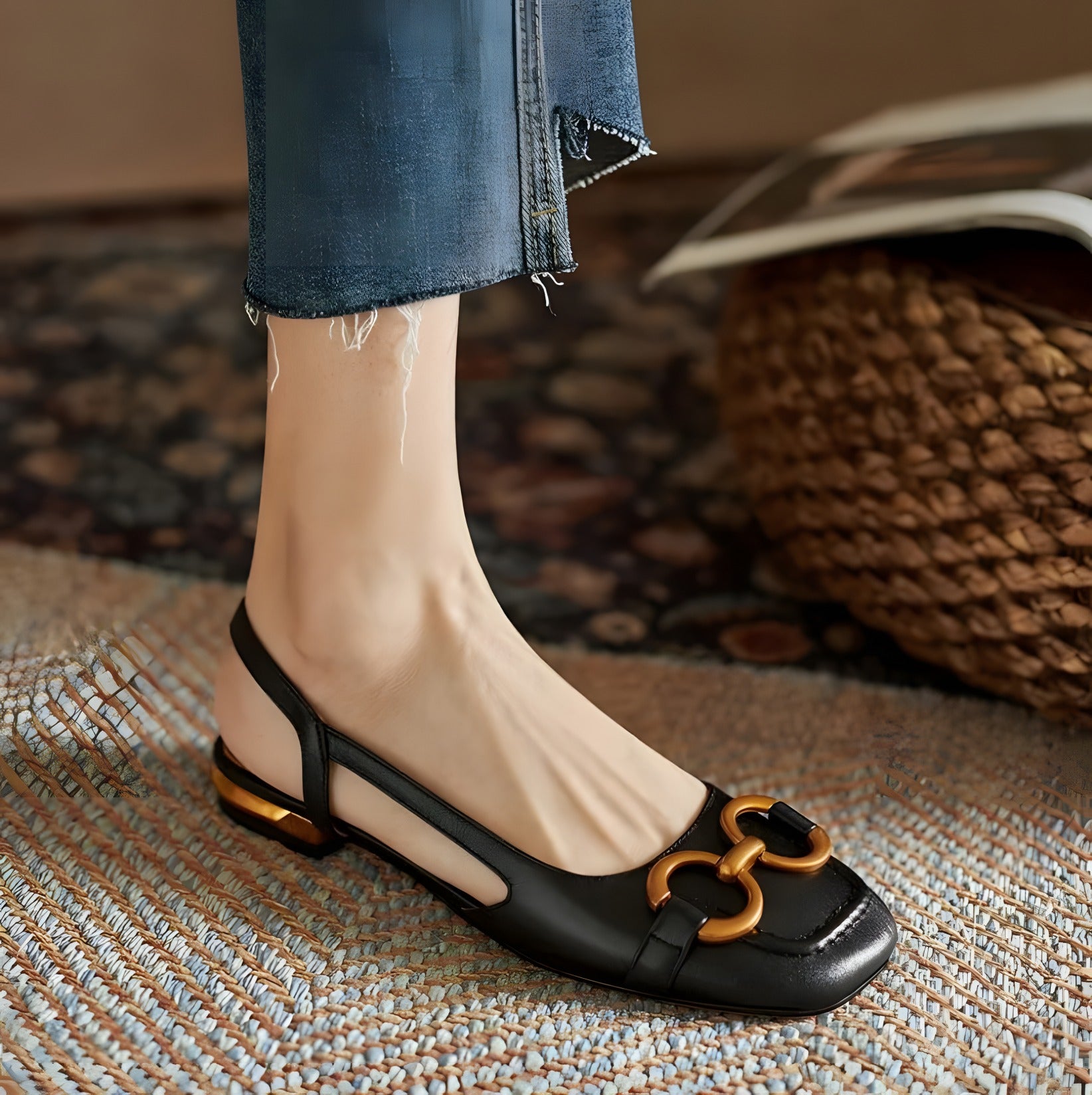 Cassandre | Sandales femme de confort stylées Noir