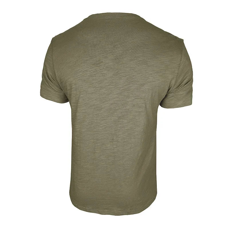 HENLEY NECK T-SHIRT FOR MEN
