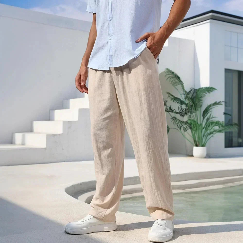Pantalon Harlow — en lin