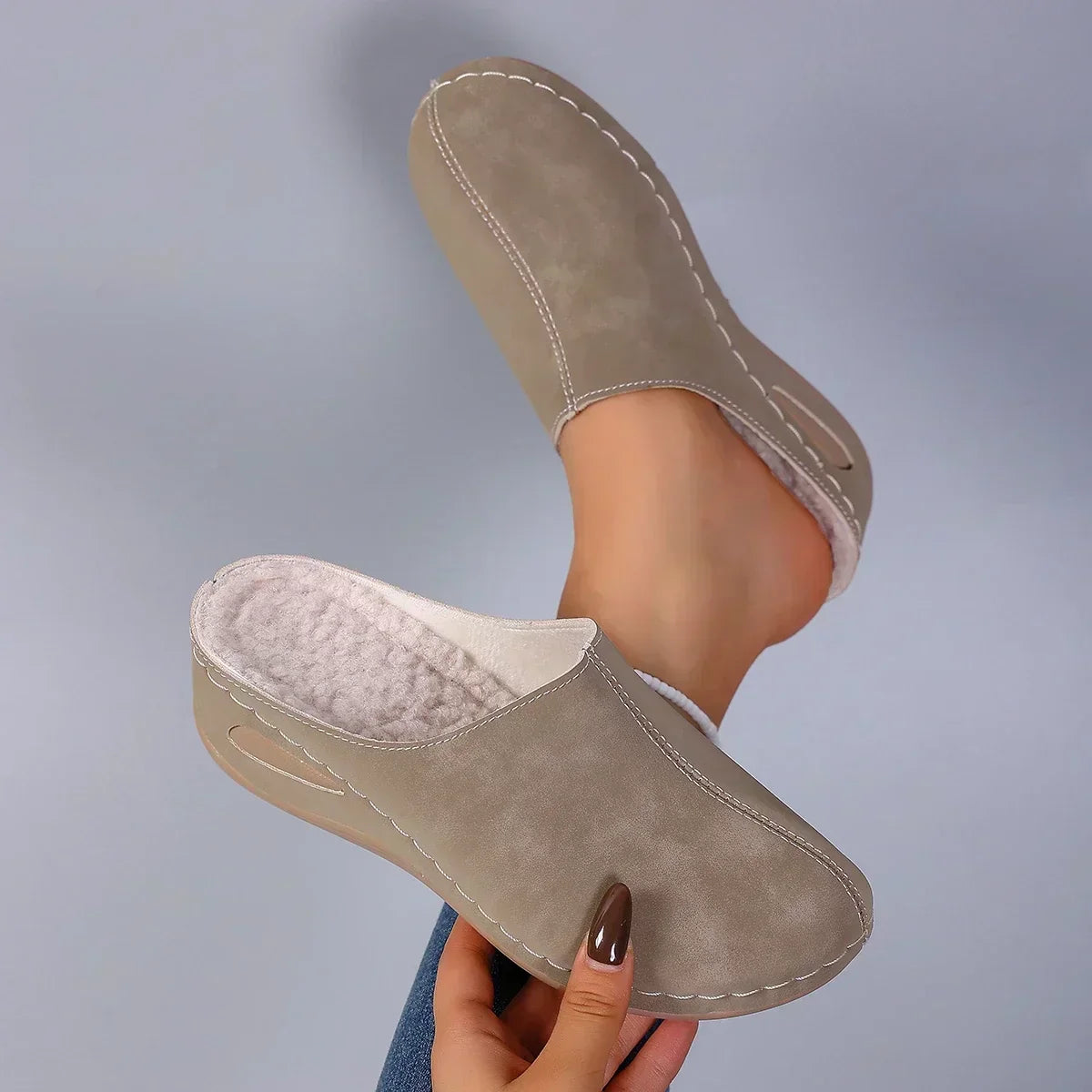 Odette | Mules orthopédiques femme fermées Marron