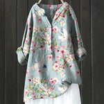 Nadège | Blouse vintage fleurie au tombé fluide