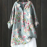Nadège | Blouse vintage fleurie au tombé fluide