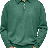 LONG SLEEVE POLO SHIRT FOR MEN
