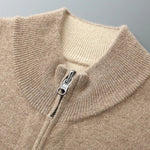 ZIPPERED KNIT CARDIGAN FOR MEN