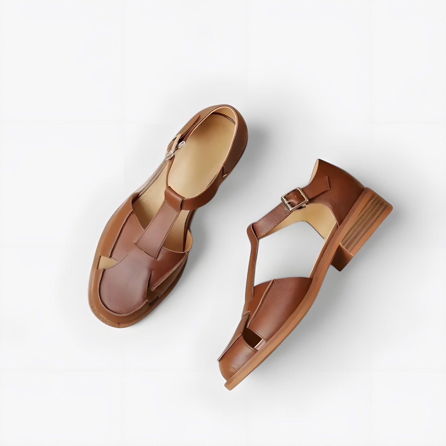 Aurélie | Sandales femme mary jane Marron