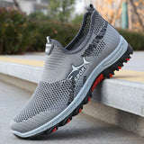 MESH SLIP-ON SNEAKERS FOR MEN