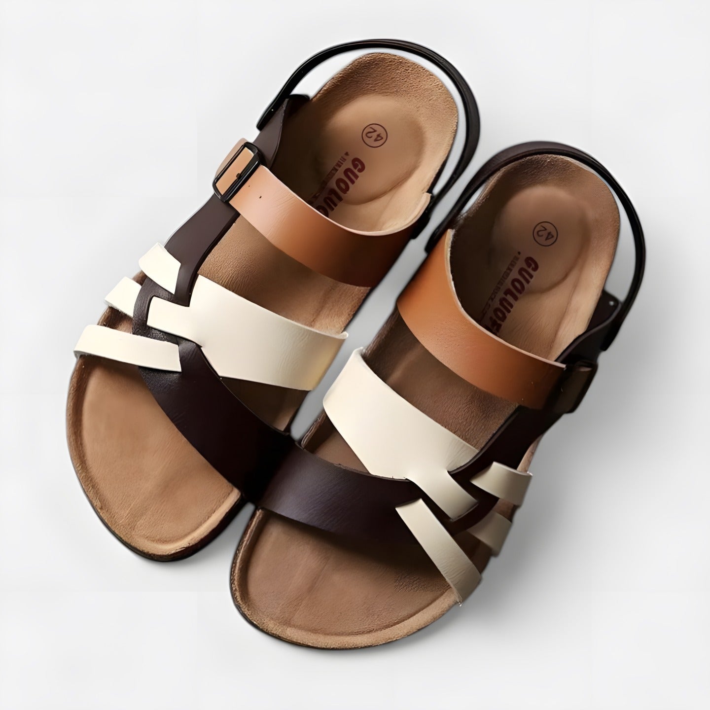 Blanche | Sandales élégantes orthopédiques femme Marron