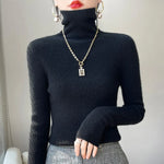 Pauline | Pull à col roulé en maille fine