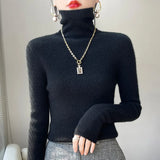 Pauline | Pull à col roulé en maille fine